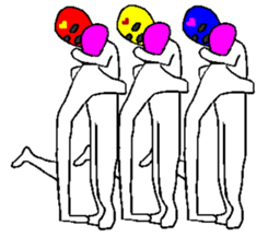 Mask 3 Brothers sticker #14930863