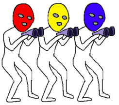 Mask 3 Brothers sticker #14930876