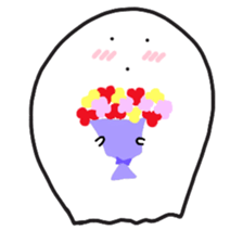 cartoon ghost sticker #14931281