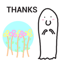 cartoon ghost sticker #14931282