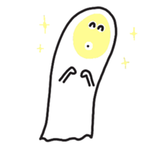 cartoon ghost sticker #14931283