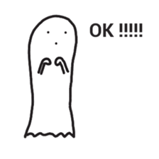cartoon ghost sticker #14931285