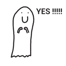 cartoon ghost sticker #14931286