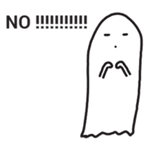 cartoon ghost sticker #14931287