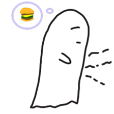 cartoon ghost sticker #14931288
