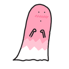 cartoon ghost sticker #14931289