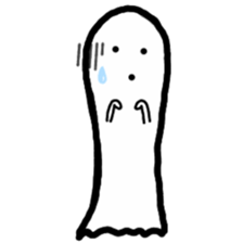 cartoon ghost sticker #14931292