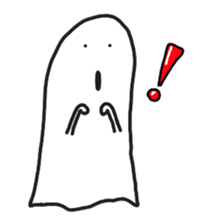 cartoon ghost sticker #14931295
