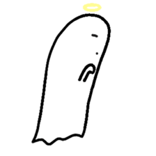 cartoon ghost sticker #14931296