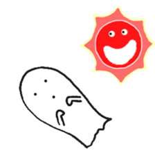 cartoon ghost sticker #14931310