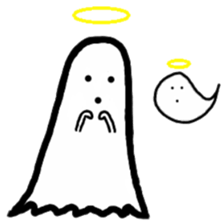 cartoon ghost sticker #14931311