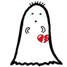 cartoon ghost sticker #14931313