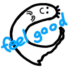 cartoon ghost sticker #14931316