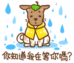 Dian Dian is a Mix Breed dog sticker #14931376