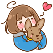 Dian Dian is a Mix Breed dog sticker #14931385