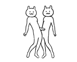 ANIMATED WHITE RABBIT3 sticker #14931615