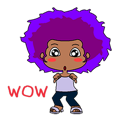 Afro girl animation