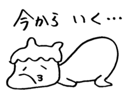 Mr. languid spiritlessness sticker #14932322