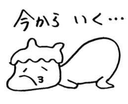 Mr. languid spiritlessness sticker #14932322