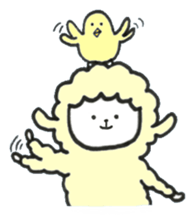 Sheep, sometimes chick sticker #14932529