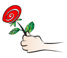 Give you a flower sticker #14933160