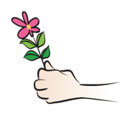 Give you a flower sticker #14933165