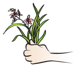 Give you a flower sticker #14933166