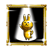 Shine Golden Rabbit for rich man sticker #14934194