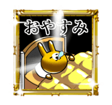 Shine Golden Rabbit for rich man sticker #14934199