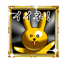 Shine Golden Rabbit for rich man sticker #14934202