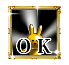 Shine Golden Rabbit for rich man sticker #14934204
