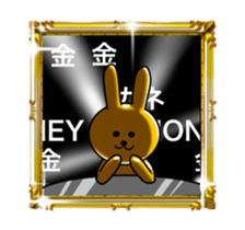 Shine Golden Rabbit for rich man sticker #14934207