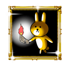 Shine Golden Rabbit for rich man sticker #14934209