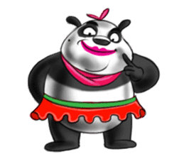 Giggle Panda sticker #14934492
