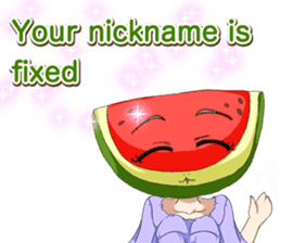 Lovely Girls Fruits Valentine. sticker #14934955