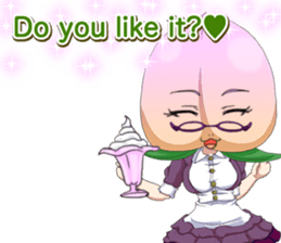 Lovely Girls Fruits Valentine. sticker #14934960