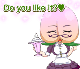 Lovely Girls Fruits Valentine. sticker #14934960