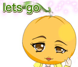 Lovely Girls Fruits Valentine. sticker #14934962