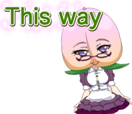 Lovely Girls Fruits Valentine. sticker #14934980