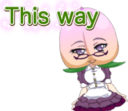 Lovely Girls Fruits Valentine. sticker #14934980