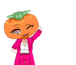 Lovely Girls Fruits Valentine. sticker #14934981