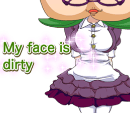 Lovely Girls Fruits Valentine. sticker #14934984