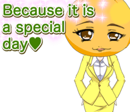 Lovely Girls Fruits Valentine. sticker #14934986