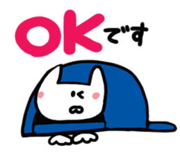 Kitty of a hat. sticker #14935074