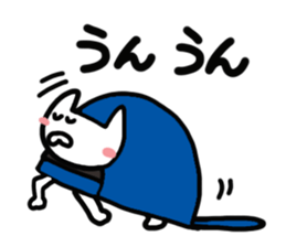 Kitty of a hat. sticker #14935076