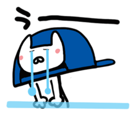 Kitty of a hat. sticker #14935088