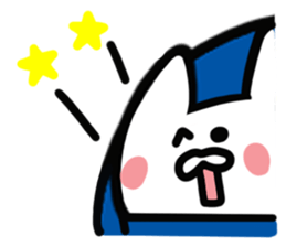 Kitty of a hat. sticker #14935091