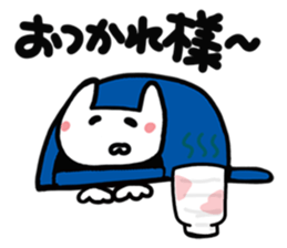 Kitty of a hat. sticker #14935099