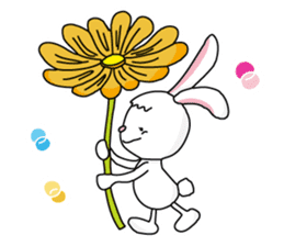 Bunny's ribbon sticker #14935992