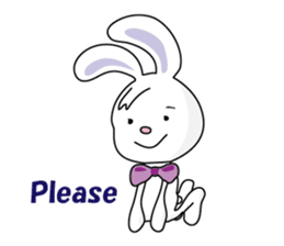Bunny's ribbon sticker #14935995